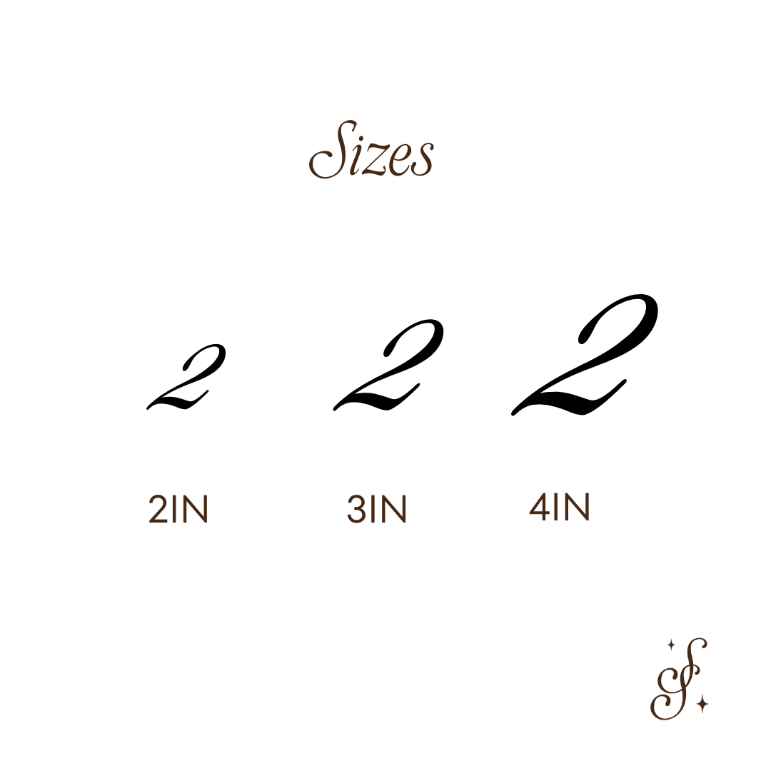 Elegant Acrylic Numbers