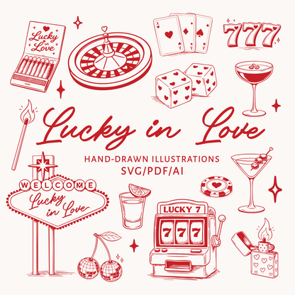 Lucky in Love Illustration Bundle
