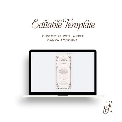 Evelyn Collection Dinner Menu