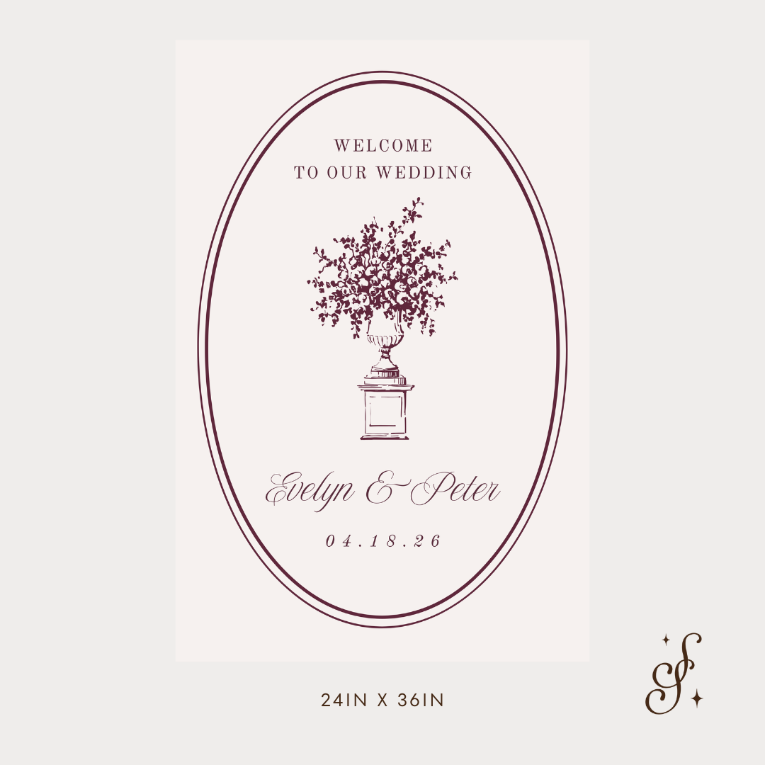Evelyn Collection Welcome Sign