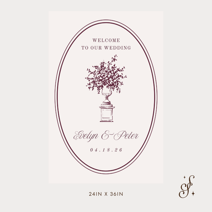 Evelyn Collection Welcome Sign