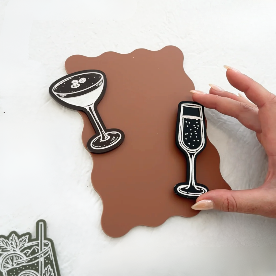 Acrylic Cocktail Charms