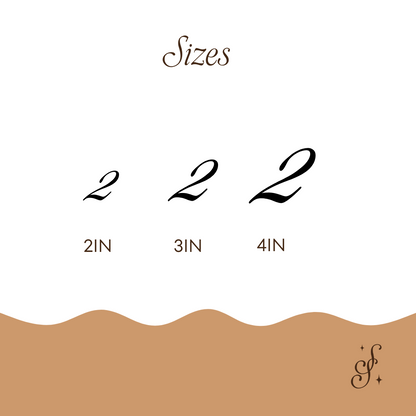 Elegant Acrylic Numbers