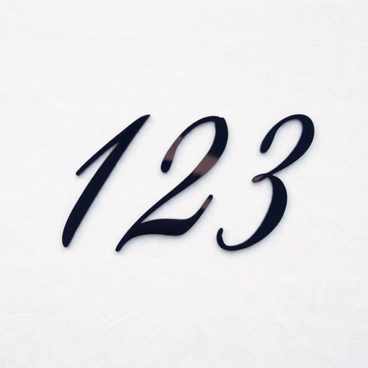 Elegant Acrylic Numbers