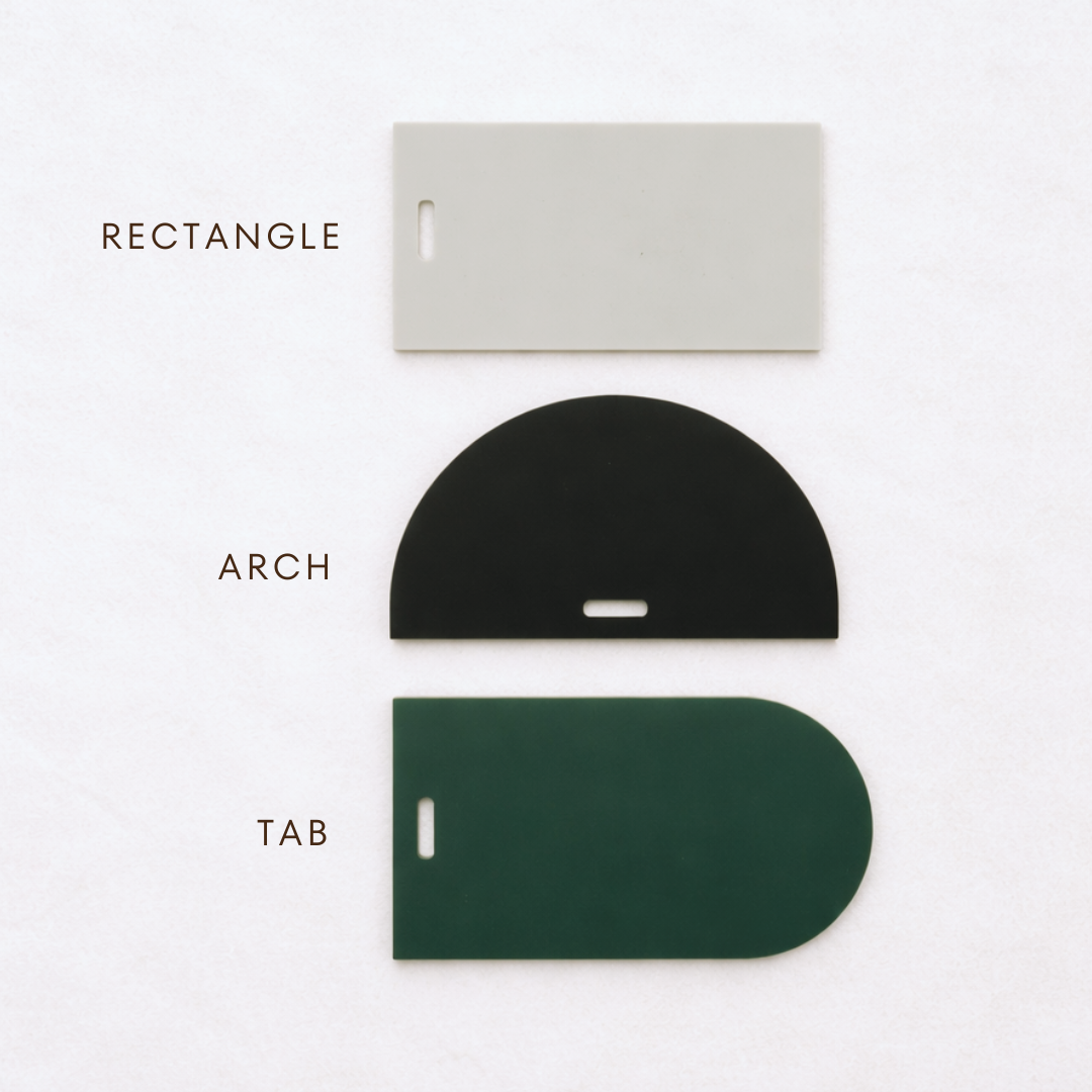 Place Card with Hole Acrylic Blank