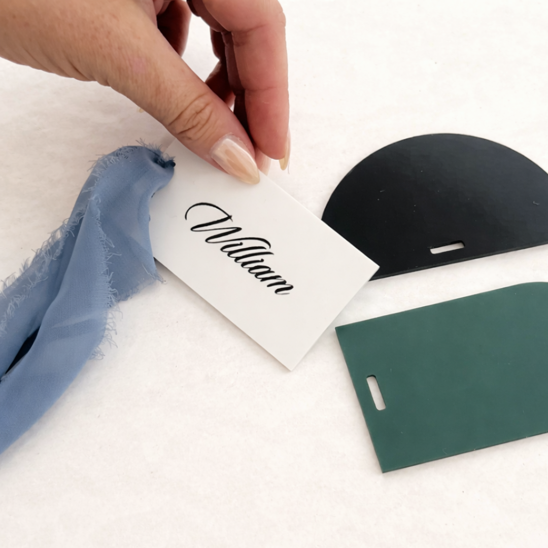 Place Card with Hole Acrylic Blank