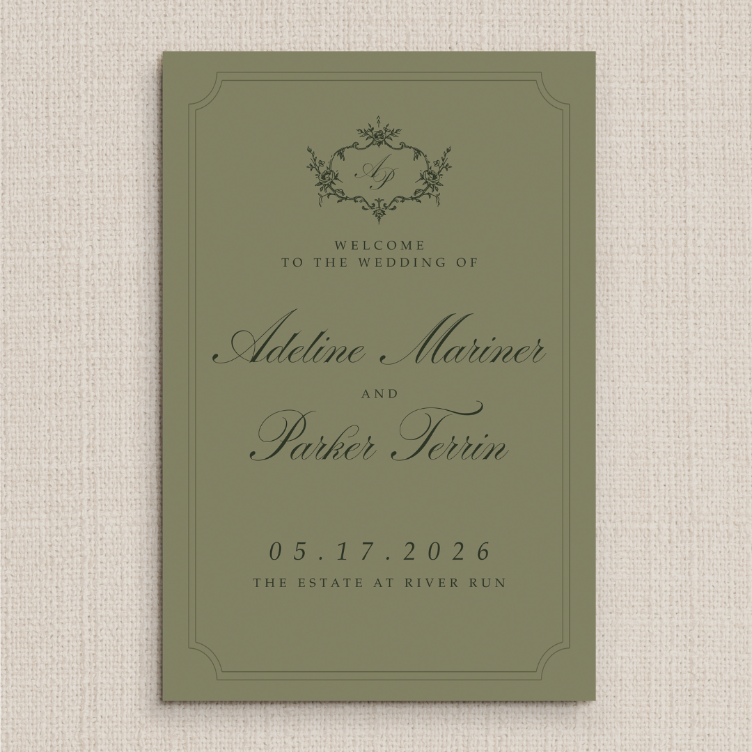 Adeline Collection Welcome Sign