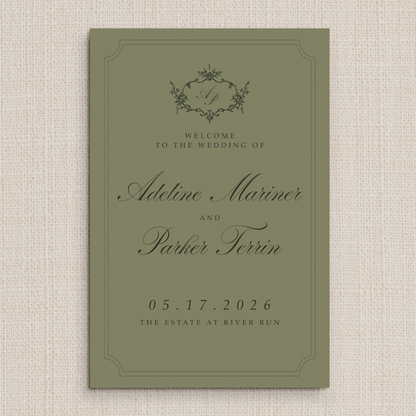 Adeline Collection Welcome Sign
