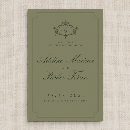 Adeline Collection Welcome Sign