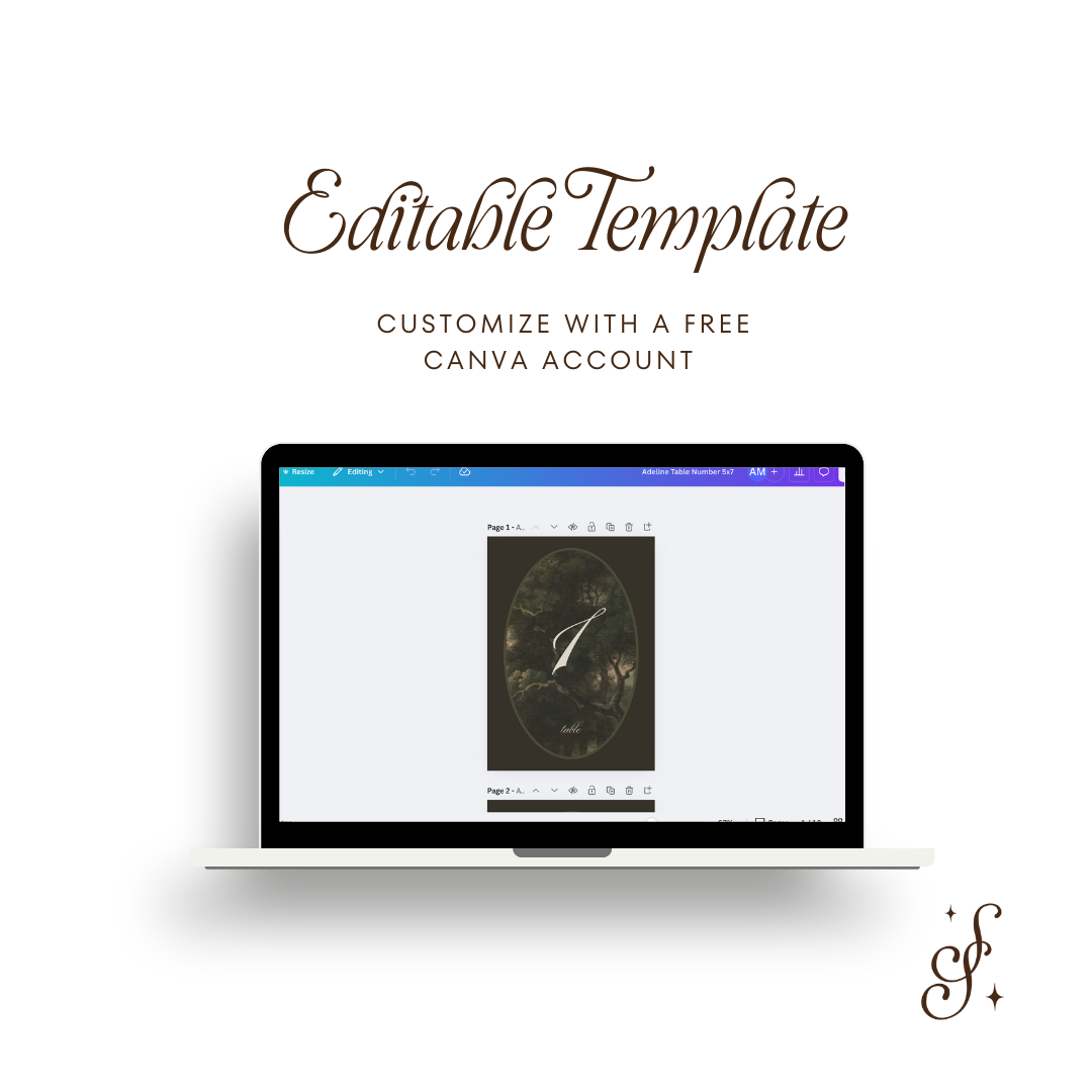 Adeline Collection Table Numbers