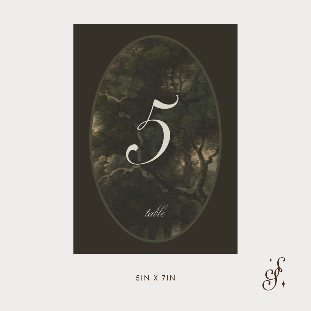 Adeline Collection Table Numbers