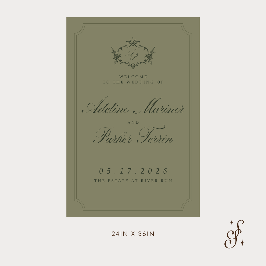 Adeline Collection Welcome Sign