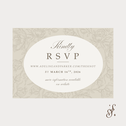 Adeline Collection Wedding Invitation Template