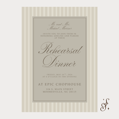 Adeline Collection Wedding Invitation Template