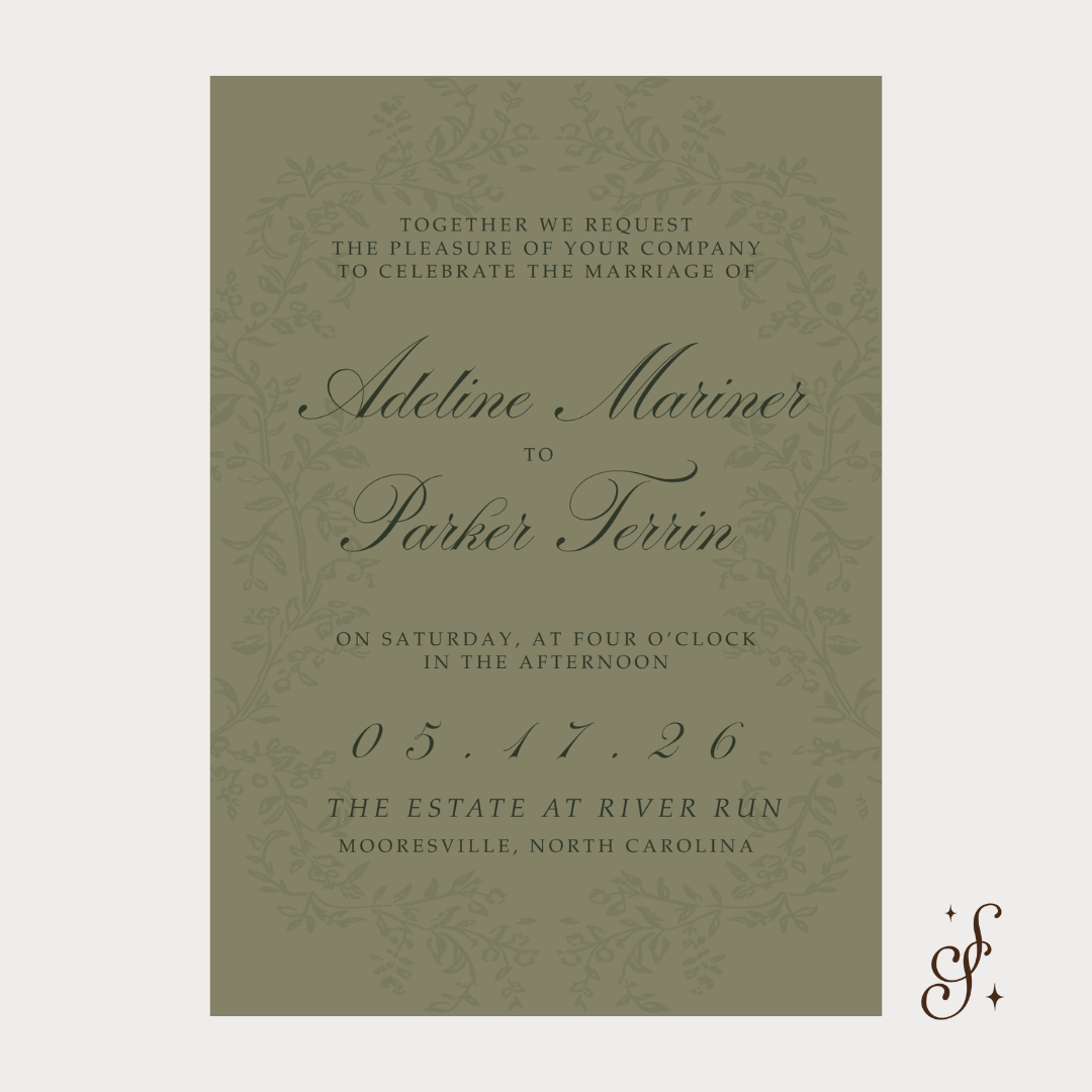 Adeline Collection Wedding Invitation Template