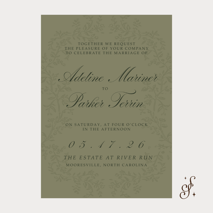 Adeline Collection Wedding Invitation Template