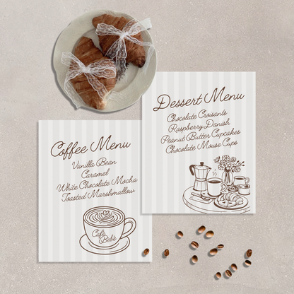 Café Bébé Menus