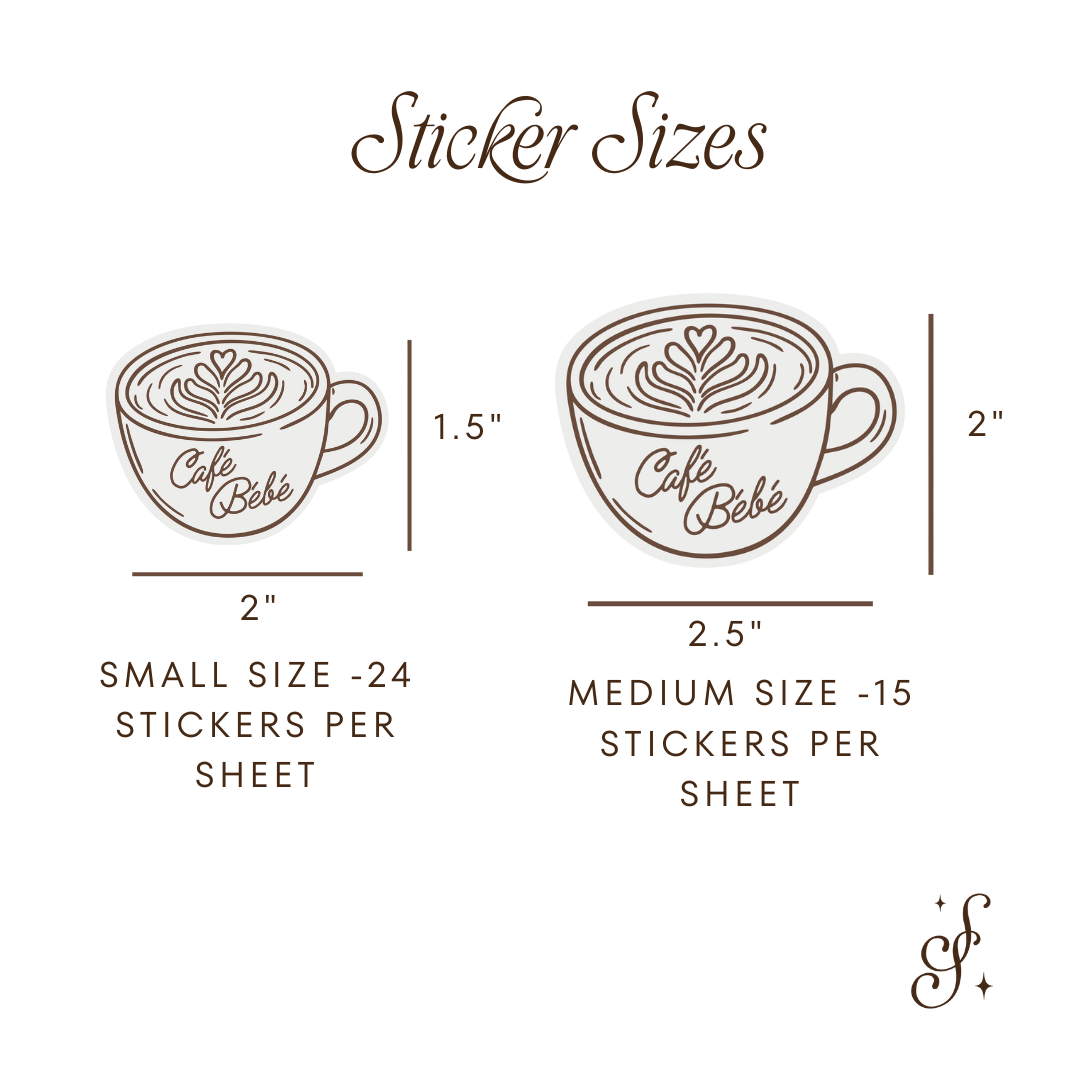 Café Bébé Sticker Sheets