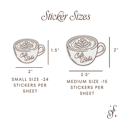 Café Bébé Sticker Sheets