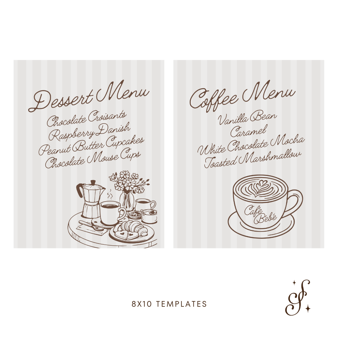 Café Bébé Menus