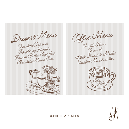 Café Bébé Menus