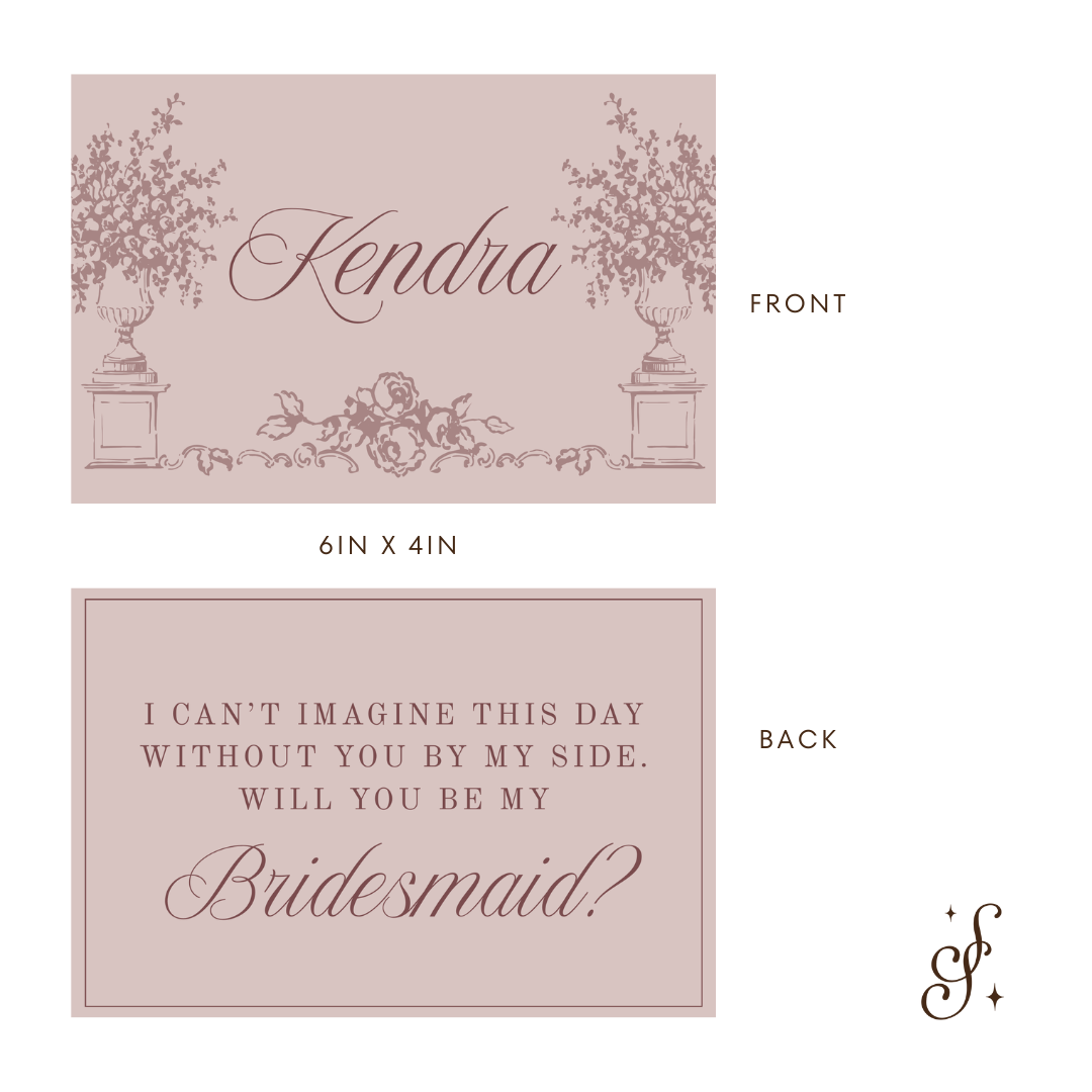 Evelyn Collection Bridesmaid Proposal