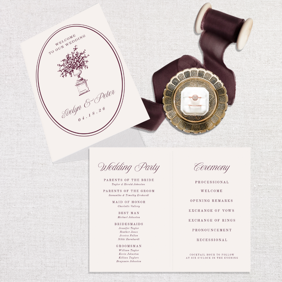 Evelyn Collection Folded Program