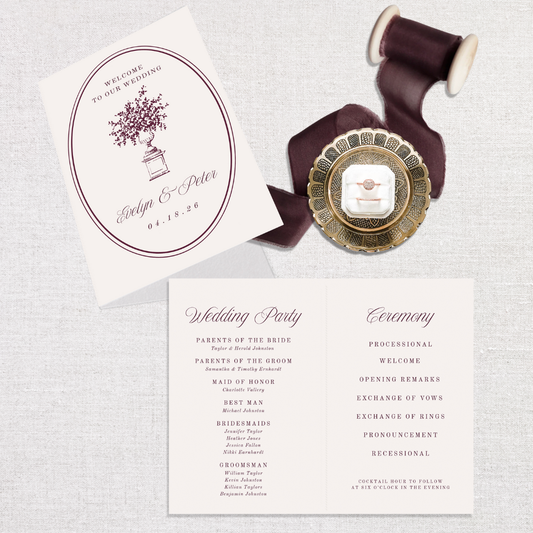 Evelyn Collection Folded Program