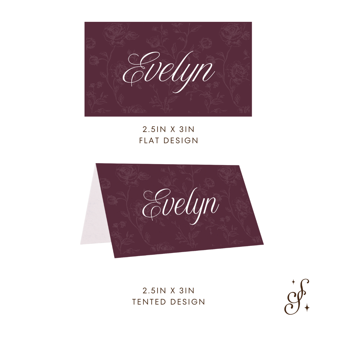 Evelyn Collection Place Cards