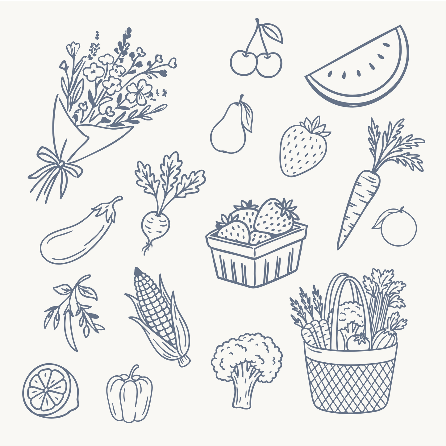 Farmers Market Illustration Bundle