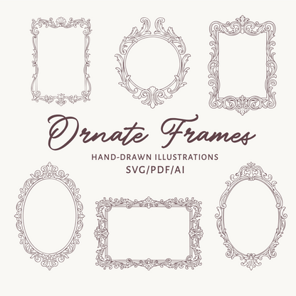 Ornate Frame Illustration Bundle