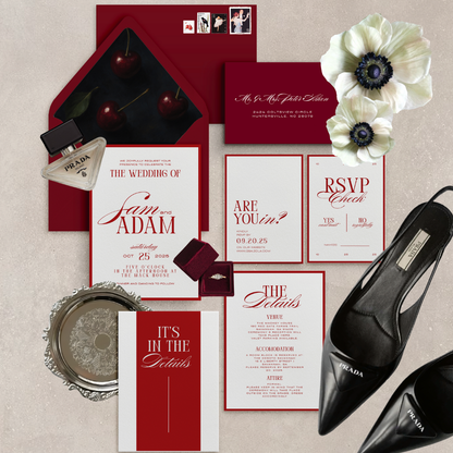 Sloane Collection Wedding Invitation Template
