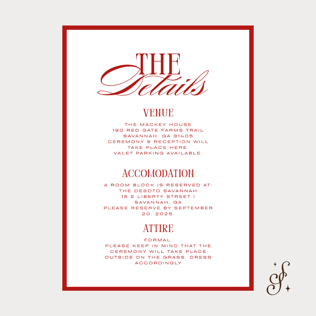 Sloane Collection Wedding Invitation Template
