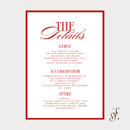 Sloane Collection Wedding Invitation Template