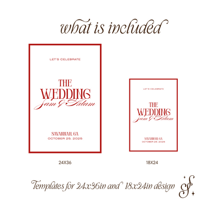 Sloane Collection Wedding Welcome Sign Download