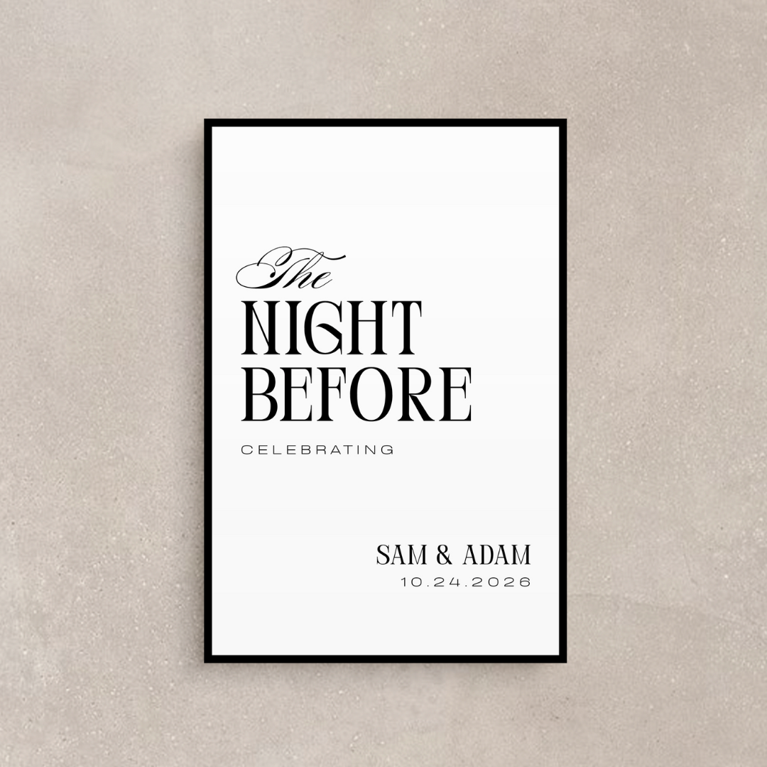 Sloane Collection Night Before Sign