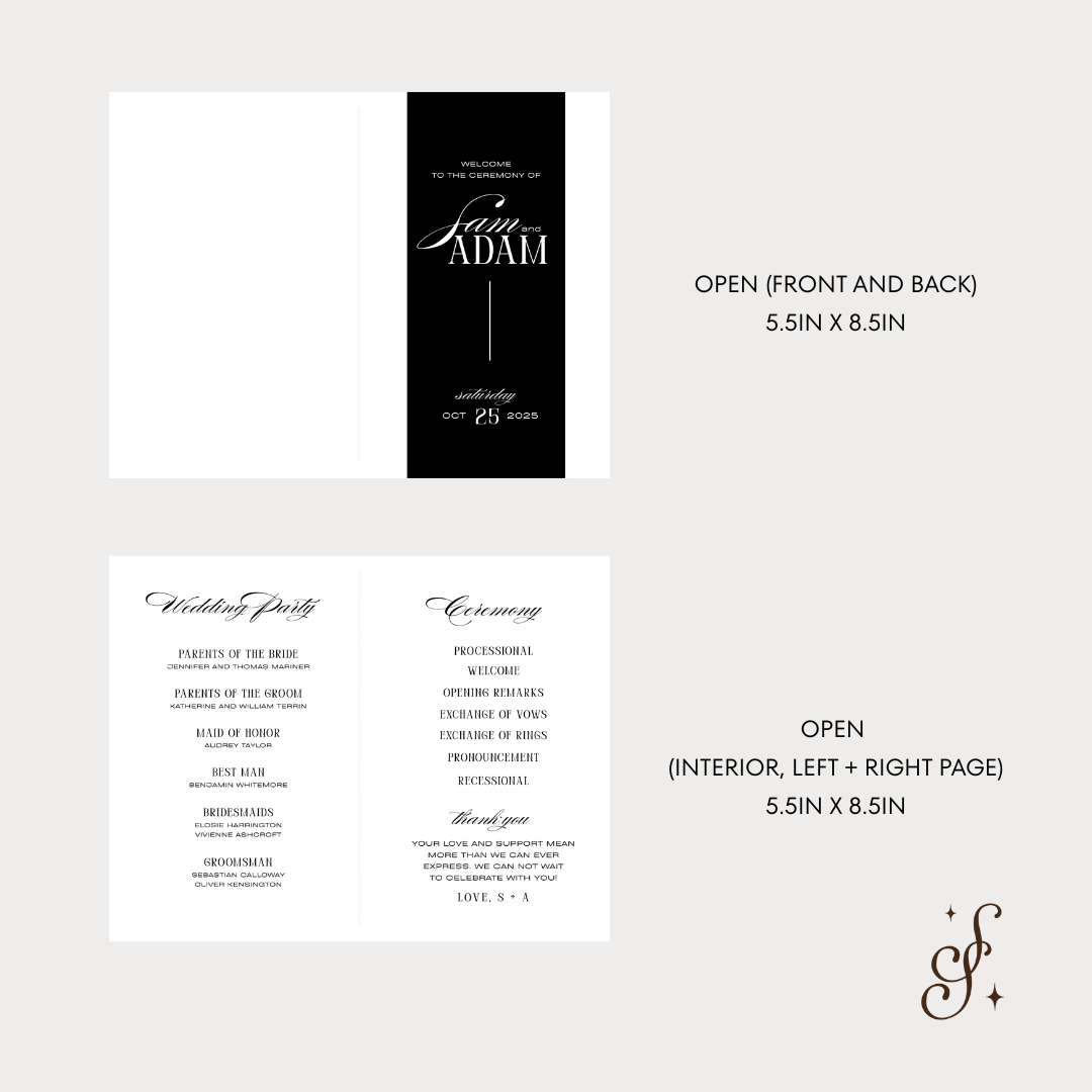 Sloane Collection Folded Program