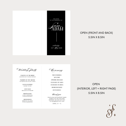 Sloane Collection Folded Program