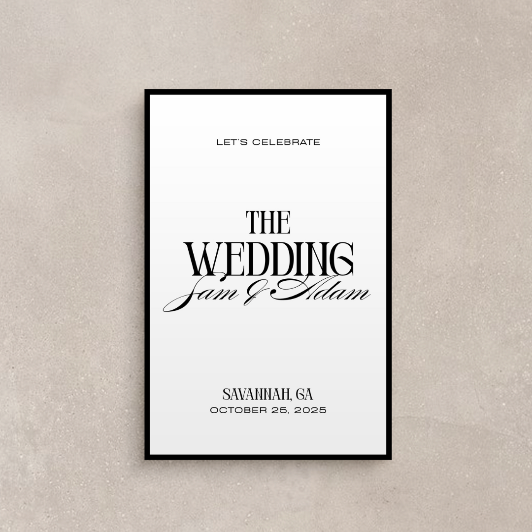 Sloane Collection Welcome Sign