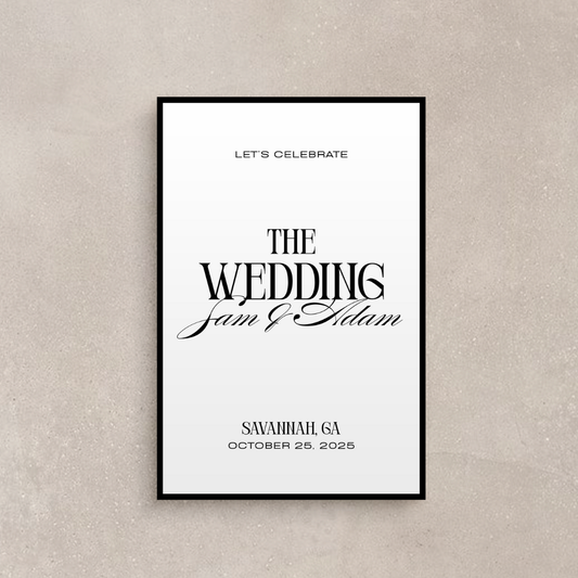 Sloane Collection Welcome Sign