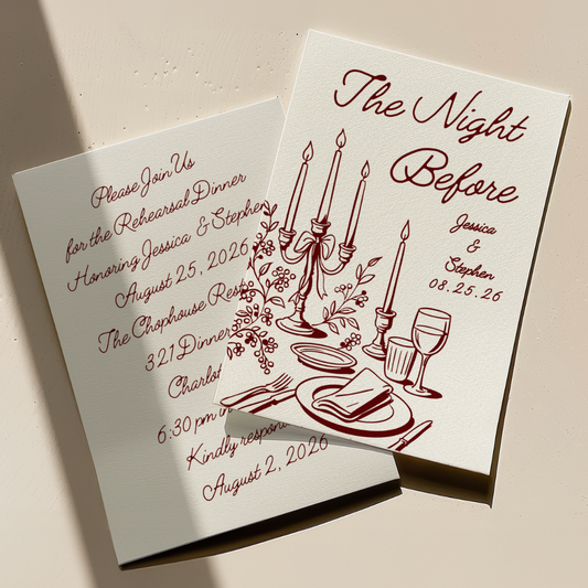 Night Before Dinner Party Invitation Download