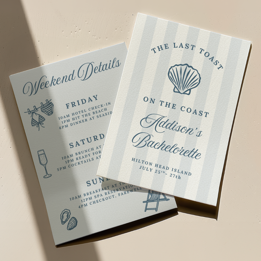 Toast On The Coast Bachelorette Invite Download