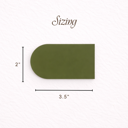 Tab Place Card Acrylic Blank