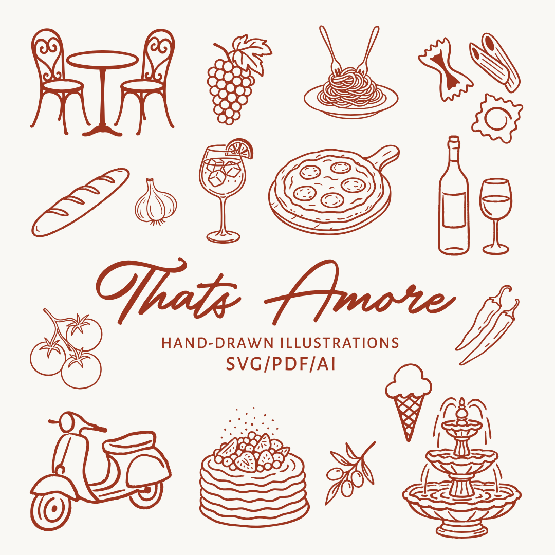 Thats Amore Illustration Bundle