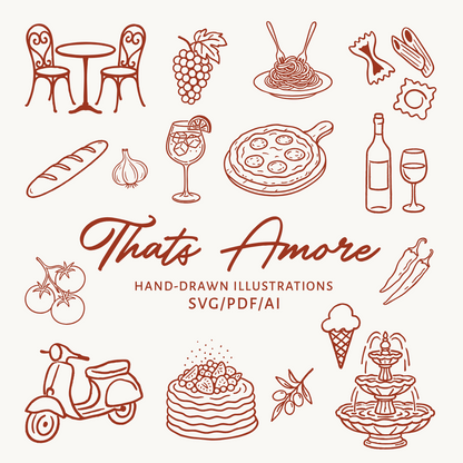 Thats Amore Illustration Bundle