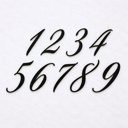 Elegant Acrylic Numbers