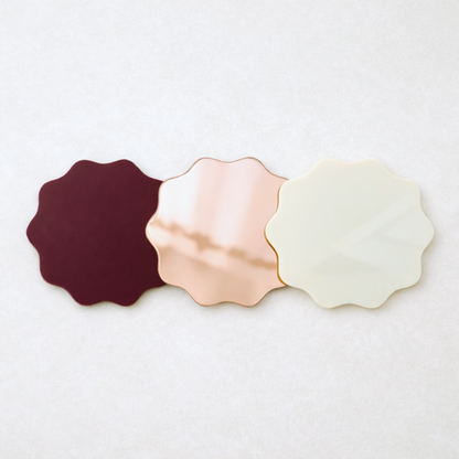 Wavy Circle Place Card Acrylic Blank