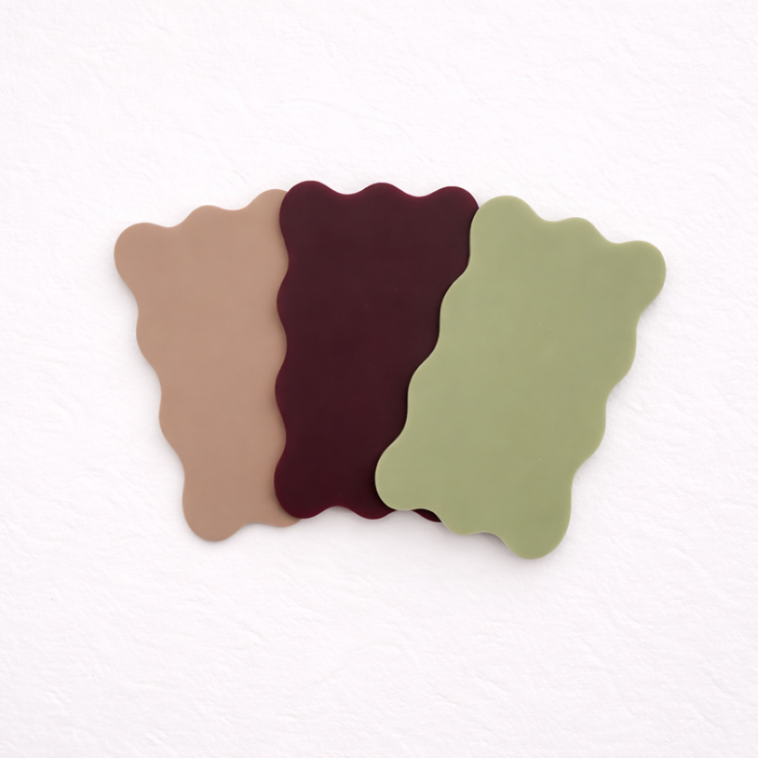 Wavy Place Card Acrylic Blank