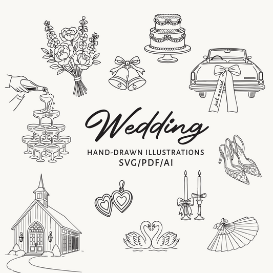 Wedding Illustration Bundle
