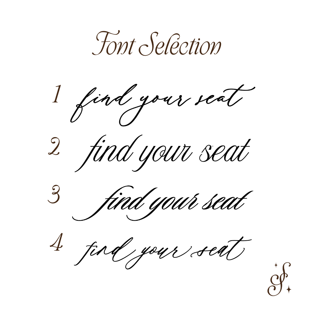 Find Your Seat Vinyl Decal